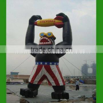 Marketing Advertising Product Inflatable Animal Gorilla