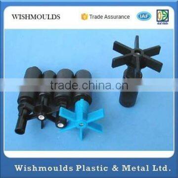 Cutom Design Small POM Plastic Over Mold Magnet Impeller for Water Pump photo-3