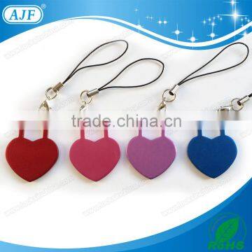 AJF colorful aluminium heart shape