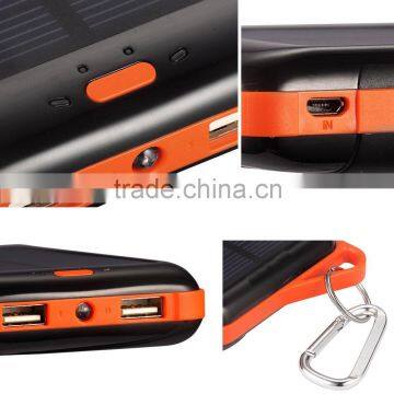 2015 Hot Selling CE RoHs Waterproof Solar Power Bank 12000mAh Portable Power Bank photo-5