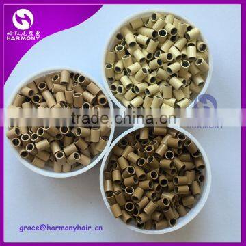 HARMONY non flared copper micro ring 3.0x2.4x4mm micro links micro tube beads for hair extensions                        
                                                Quality Choice