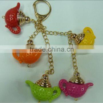 teapot jewelry keychain