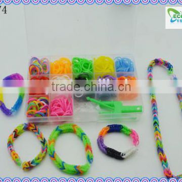 2014 Last Fashion Colorful Rain bow Loom Rubber Bands Made in China