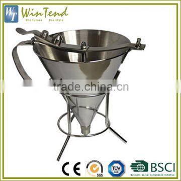 1.9 L large stainless steel metal funnel
