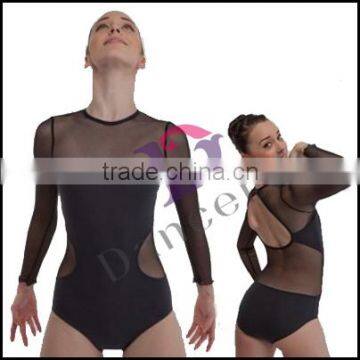 A2072 black adult dance leotard wholesale sexy dance leotards women