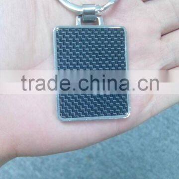 Japanese products carbon fiber keychain custom design Znic alloy metal keychains for promotion gift