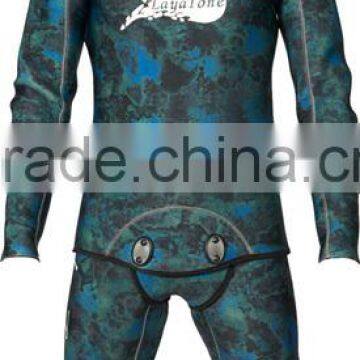 factory price camo color neoprene spearfishing wetsuit