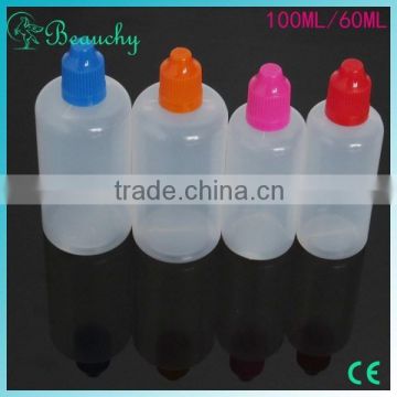 2015 Beauchy new product 100ml pe bottle, pe e-cig bottle, pe e liquid bottle