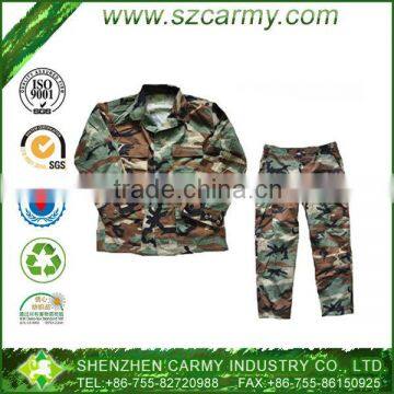 Army 50% Nylon 50% Cotton Rip Stop BDU Camouflage Cheap Military Uniform