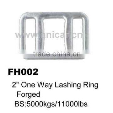 FH002 1.5" One Way Lashing Hook & Ring Forged hook