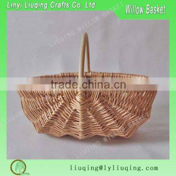 Cheap eco-friendly willow fruit basket wholesale