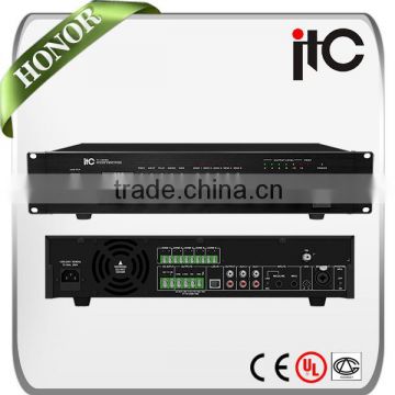 ITC TI-60SC Series 60W to 240W 5 Zone Audio Integrated Amplifier with USB Port and Mic Input