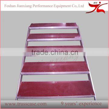 Portable aluminum stage stairs suitable for concert stage