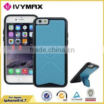 Pu Tpu stand transformer cases for apple iphone 6 cover