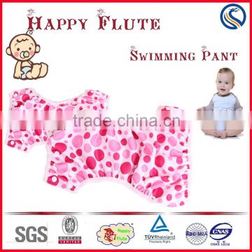 100% polyester wholseale reusable high quality happy flute swim diaper /pant