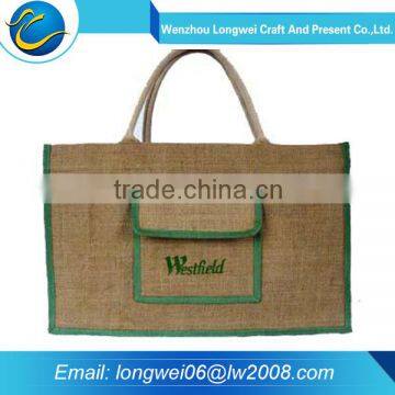 Eco promotional new design cheap jute shopping bags