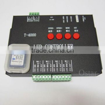 ledEdit softwar 4096 pixels LED controller T-4000 with SD card