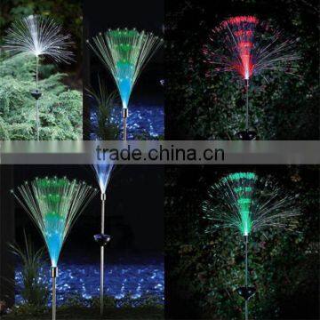 2pc Outdoor Yard Lawn Light Solar Power Common Callalily LED Flower Stakes Lamp