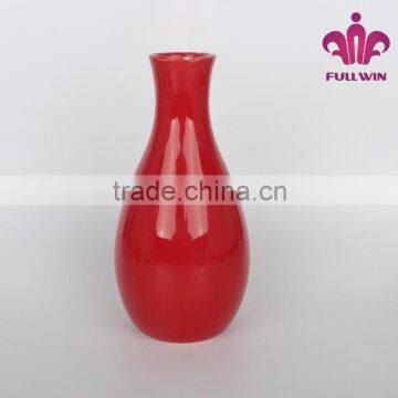 glazed ceramic flower vase