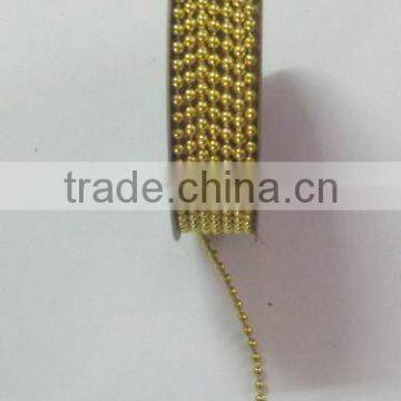 HOT SALE 2mm Gift Wrapping Gold Foil Acrylic Plastic Beads String Ribbon Cord