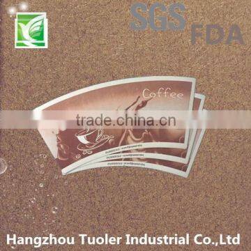 Flexographic Printed PE Coated Paper Cup Sleeve photo-4