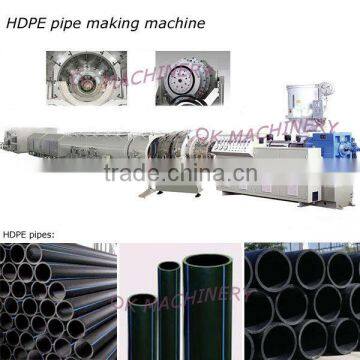 HDPE plastic pipe extrusion machine