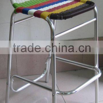 outdoor modern metal rattan commercial bar stool high chair price (YC014R)