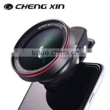 2 in 1 optical glass 0.6x big Wide angle with Macro zoom lens for iphone mobile phone camera lens