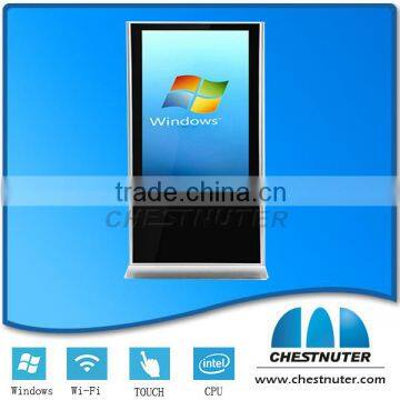 55 Inch windows os Interactive Touch Screen Kiosk , Free Standing Ir Screen Kiosk