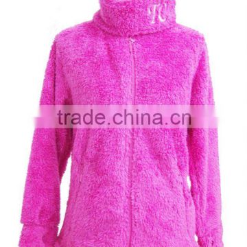 Girl's Coral Fleece with Lurex Jacket, Fleece Jacket