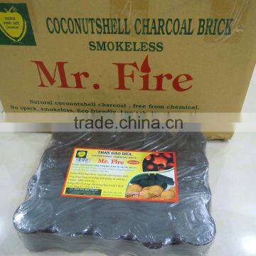 coconut shell charcoal for grilling.