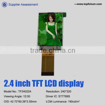 2016 newly 2.4inch lcd monitor with resolution of 240*320 tft lcd module