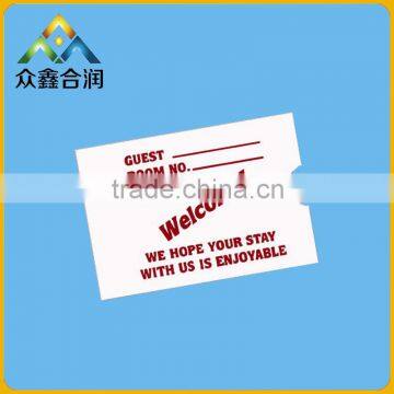 paper key card envelop for hotel business promotion