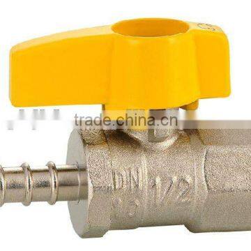 butterfly handle brass ball valve