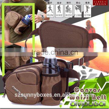 High Quality Multi-function Canvas Bottles & Cans Holster Cross Shoulder & Waist Messenger Bag