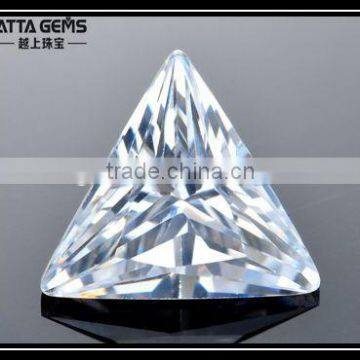 below 1usd triangle cone cut white diamond glass