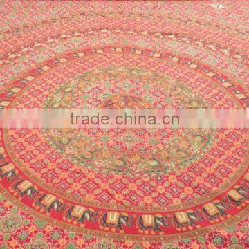 RT-638 Decorative Mandala Printed Tapestry Wall Throws Indian Decor Art Sanganeri Screen Print Bedspread Jaipur photo-4