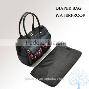baby diaper bag set in waterproof nylon material 2016