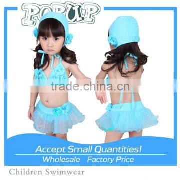 Summer Ten Little Flower Fission Children Swimsuit Bikini Bathing Suit Children