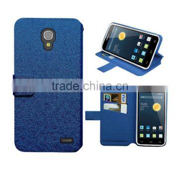 Blue wallet leather case for cubot s350 case wallet leather case high quality with factory price