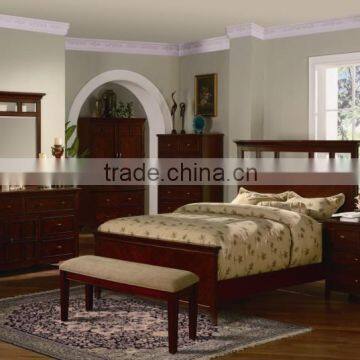 2015 luxury royal wooden bedroom furniture