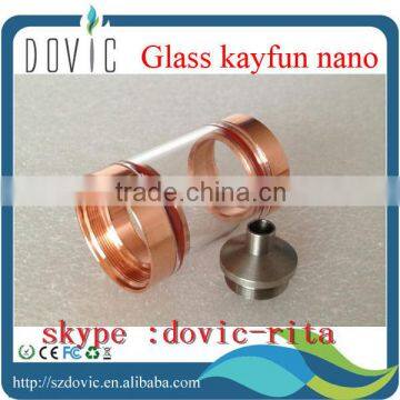 In stock !!! top selling e cig products glass kayfun nano quartz