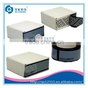Round destructible tamper evident labels