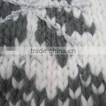 Jacquard Snow Christmas Hat Winter Girl Beanie photo-4