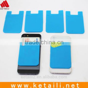 hot selling new product silicone 3M mobile phone credit card holder