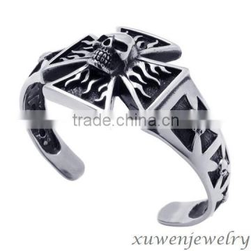 wholesale skull stainless steel custom enamel bangles