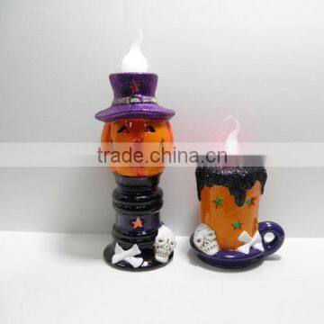 Home decoration ceramic halloween LED light