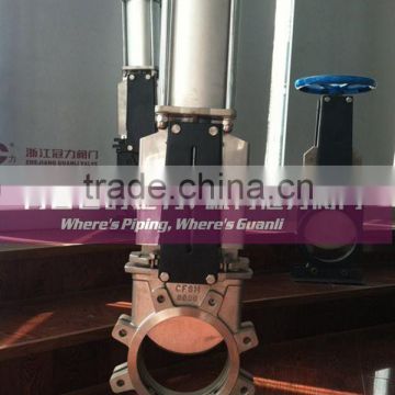 SS304 Knife Gate Valve Pneumatic actuator