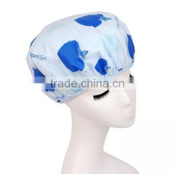 2015 fashionable printing pretty cheap shower caps for women