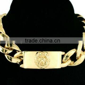 fashion gold chain lion head necklace artificial gold chain necklace